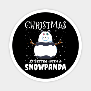 Christmas Is Better With A Snowpanda - Christmas cute snow panda gift Magnet